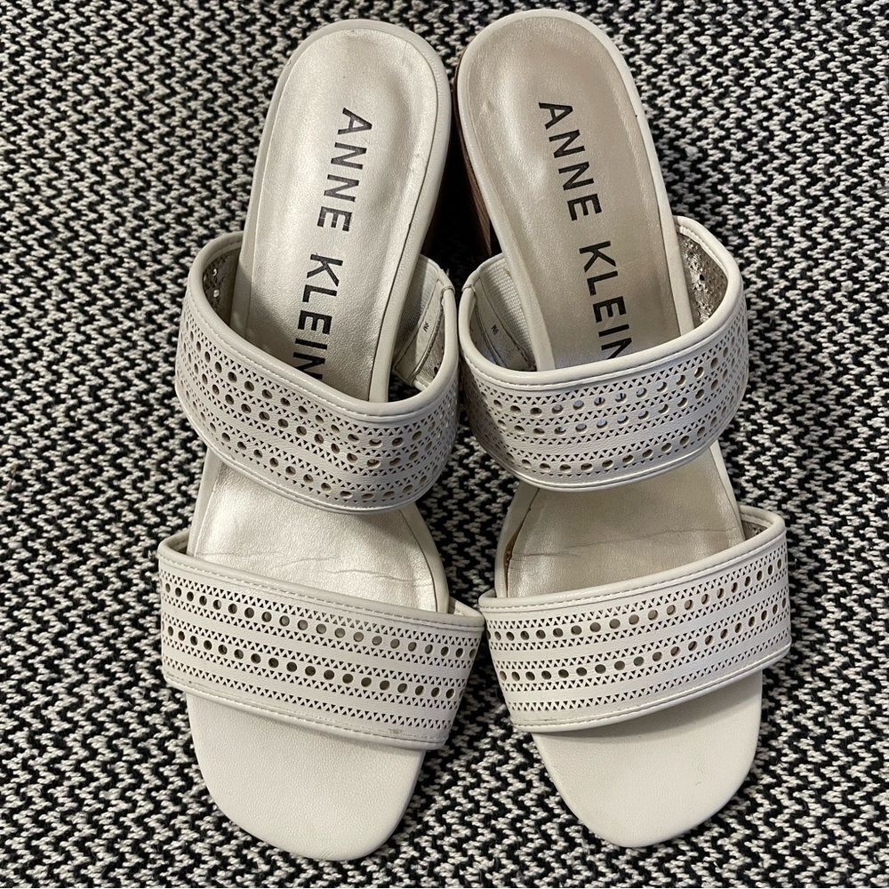 Anne Klein Cream Sandals